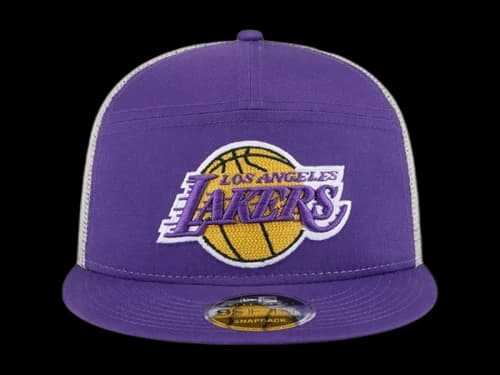 NBA Los Angeles Lakers New Era Victory Grove Split Panel 9Fifty Snapback Hat Purple
