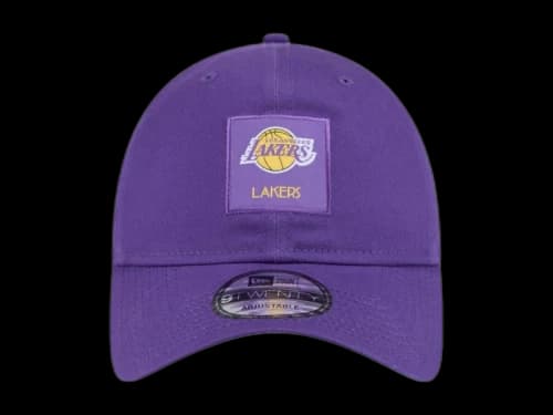 NBA Los Angeles Lakers New Era Victory Grove Patch 9Twenty Adjustable Hat Purple