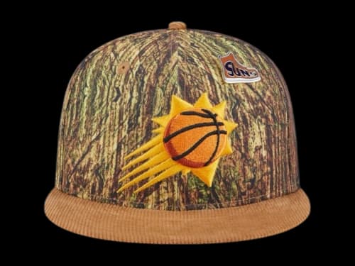 NBA Phoenix Suns New Era Camo Victory Grove Forest Sneaker Pin 9Fifty Snapback Hat Multicolor