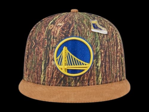 NBA Golden State Warriors New Era Camo Victory Grove Forest Sneaker Pin 9Fifty Snapback Hat Camo
