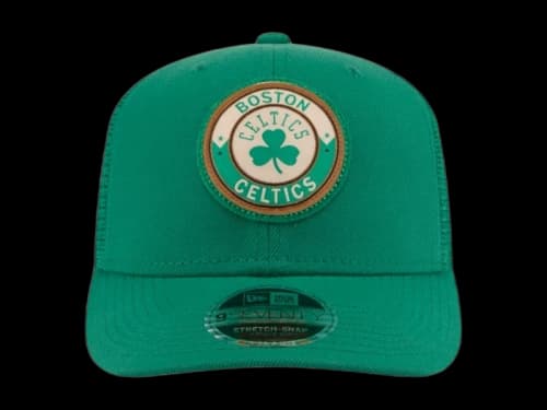 NBA Boston Celtics New Era Victory Grove Circle Patch 9Seventy Adjustable Hat Kelly Green