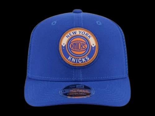 NBA New York Knicks New Era Victory Grove Circle Patch 9Seventy Adjustable Hat Blue