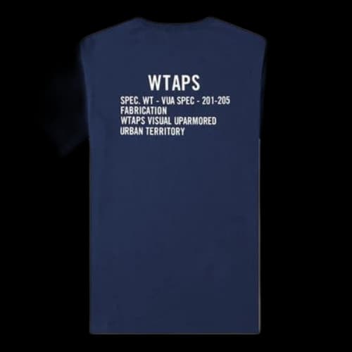 WTAPS Academy SS / Tee. Copo Letters Short-Sleeve Unisex Blue