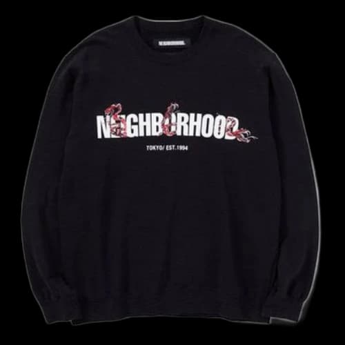 NEIGHBORHOOD Alphabet Logo Printing Black
