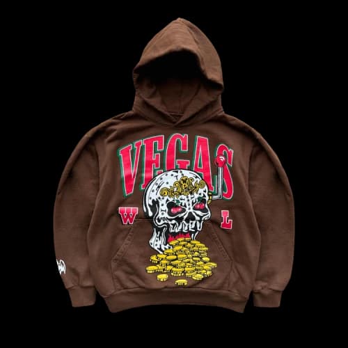 Warren Lotas Skull Slot Hoodie 'Brown'