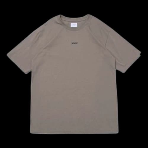 WTAPS Gps 02 Spot Tee Alphabet Short Sleeve Round Neck Cream Yellow