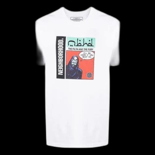 NEIGHBORHOOD The Filth And The Fury Printing Short Sleeve White