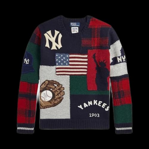 Polo by Ralph Lauren x New York Yankees Wool Pullover Sweater 'Navy'