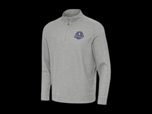 NBA x Antigua Gray 2025 All-Star Game Subtle Quarter-Zip Sweatshirt Grey