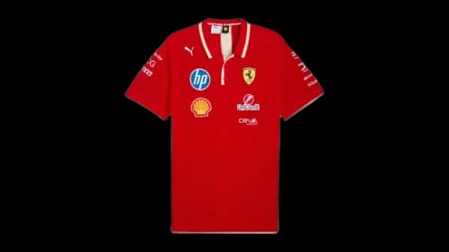 Puma Scuderia Ferrari Team Knitted Polo Red