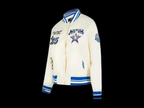 NBA Women's 2025 All-Star Game Pro Standard Satin Jacket Cream