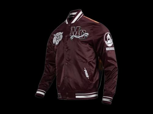 Mitchell & Ness x NBA Pro Standard Wine All Star x HBCU Classic Full-Snap Satin Jacket Wine