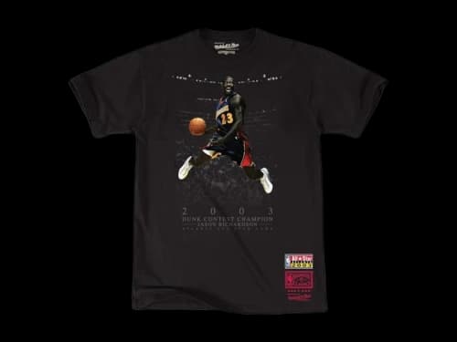 Mitchell & Ness x NBA 2003 All-Star Game Jason Richardson Hardwood Classic Slam Dunk Contest Champion T-shirt Black