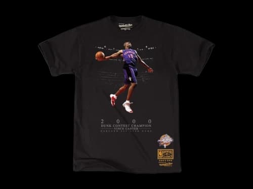 Mitchell & Ness x NBA 2000 All-Star Game Vince Carter Hardwood Classic Slam Dunk Contest Champion T-shirt Black