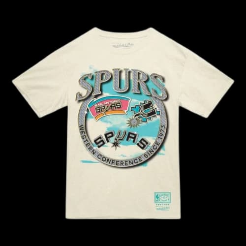 Mitchell & Ness San Antonio Spurs Crown Jewels T-Shirt 'Cream'