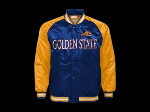 NBA 2000 All-Star Game Satin Lightweight Raglan Full-Snap Jacket Navy