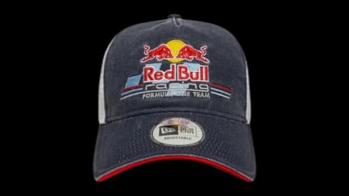 New Era Red Bull Racing Re-Edition E Frame Trucker Cap Gray/White