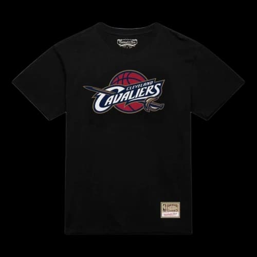 Mitchell & Ness Cleveland Cavaliers Hardwood Classics Logo T-Shirt 'Black'