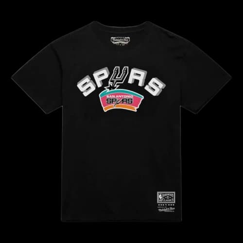 Mitchell & Ness San Antonio Spurs Hardwood Classics Evergreen T-Shirt 'Black'