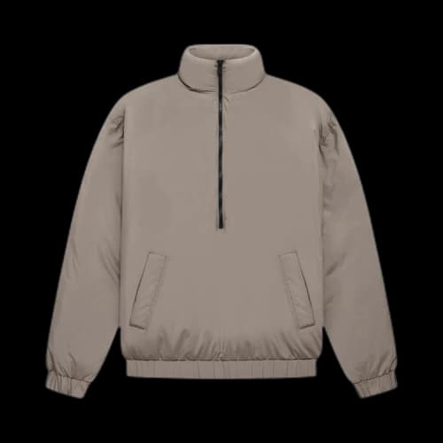 Fear of God Essentials Half-Zip Puffer 'Desert Taupe'