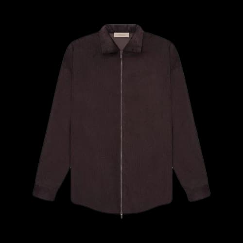 Fear of God Essentials Corduroy Shirt Jacket 'Plum'