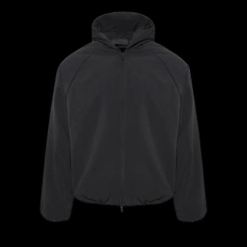 Fear of God Essentials Military Nylon Hooded Jacket Black