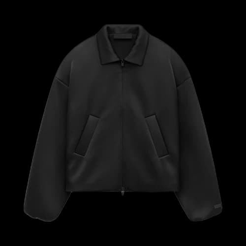Fear of God Essentials Satin Nylon Bomber Jacket 'Black'
