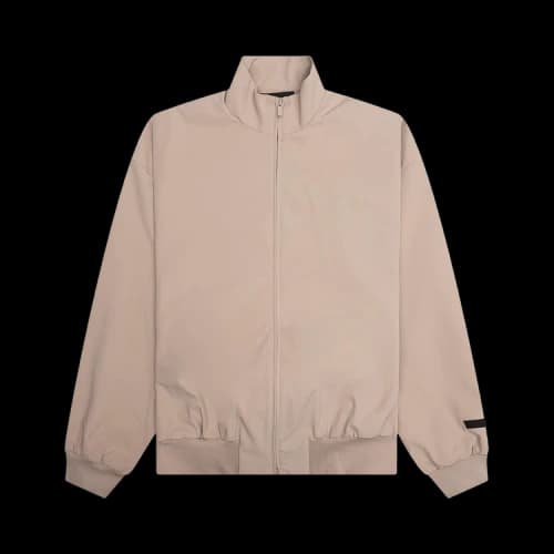 Fear of God Essentials Bonded Nylon Bomber Jacket Desert Sand