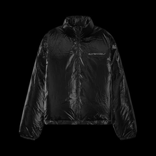 Fear of God Essentials Ripstop Nylon Puffer Jacket 'Metallic Black'
