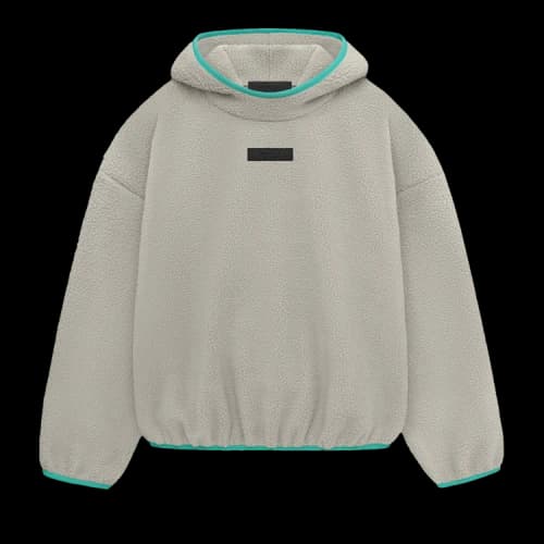 Fear of God Essentials Polar Fleece Pullover Hoodie 'Seal'