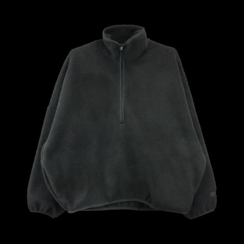 Fear of God Essentials Half Zip Mockneck 'Jet Black'