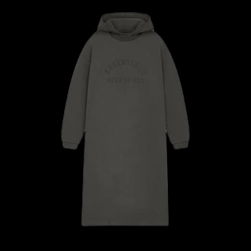 Fear of God Essentials Nylon Fleece Hooded Dress 'Ink/Ink'