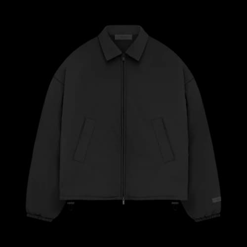 Fear of God Essentials Filled Bomber 'Jet Black'