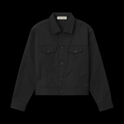 Fear of God Essentials Trucker Jacket 'Vintage Black'