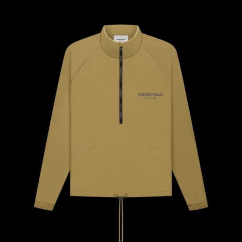 Fear of God Essentials Half Zip Track Jacket 'Amber'