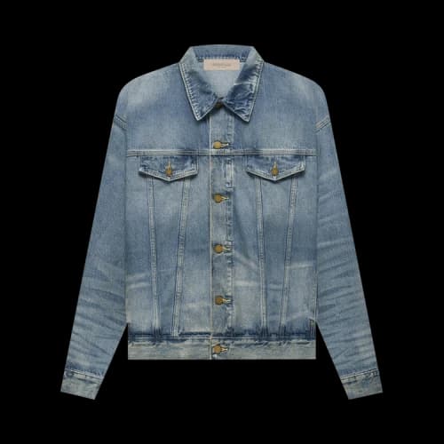 Fear of God Essentials Trucker Jacket 'Indigo'