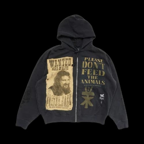 Cactus Jack by Travis Scott x WWE Double Cactus Jack Full-Zip Hoodie Mick Foley 'Black'