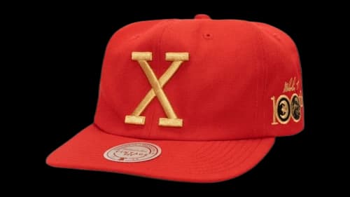 Mitchell & Ness x Fanatics Fest x Malcolm X x Spike Lee Centennial Vintage Adjustable Hat Red