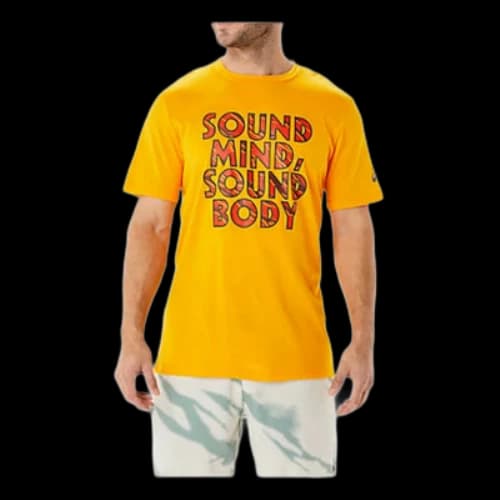 ASICS Heritage Font Graphic T-shirt 'Orange'