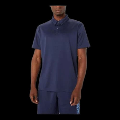 ASICS Hex Graphic Dry Polo Shirt 'Midnight'
