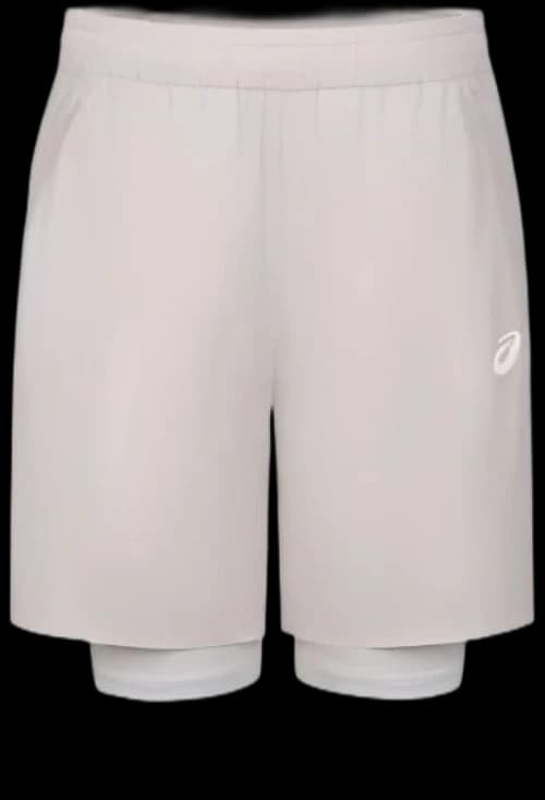 ASICS Road 2-N-1 7" Short Running Short 'White Sage'