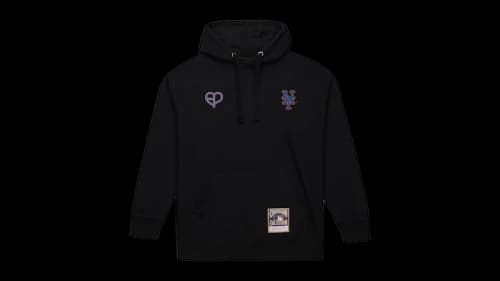 Mitchell & Ness x BLACKPINK New York Mets Pullover Hoodie Black