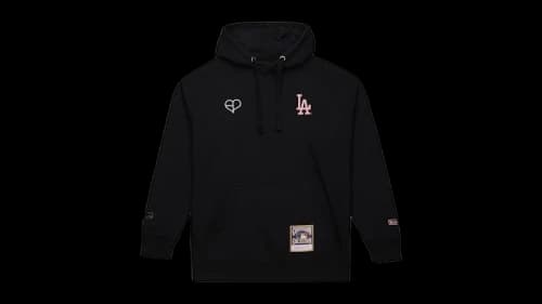 Mitchell & Ness x BLACKPINK Los Angeles Dodgers Pullover Hoodie Black