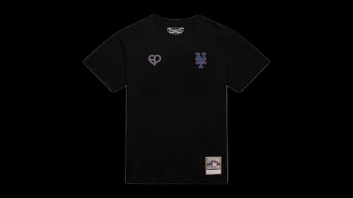 Mitchell & Ness x BLACKPINK New York Mets T-shirt Black