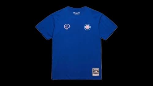 Mitchell & Ness x BLACKPINK Chicago Cubs T-shirt Royal