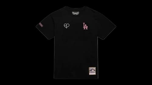 Mitchell & Ness x BLACKPINK Los Angeles Dodgers T-shirt Black