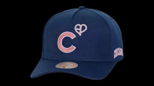 Mitchell & Ness x BLACKPINK Chicago Cubs Pro Crown Snapback Hat Royal
