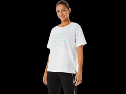 ASICS Training Core Relaxed Graphic T-Shirt 'White' (Women's)