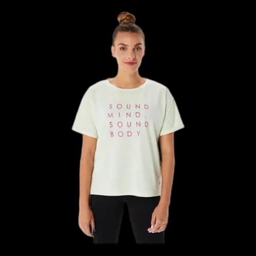 ASICS Training Core Relaxed Graphic T-Shirt 'Whisper Green' (Women's)