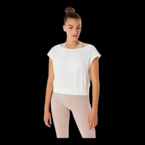 ASICS Nagino Flex Short Sleeve Top 'Cream' (Women's)